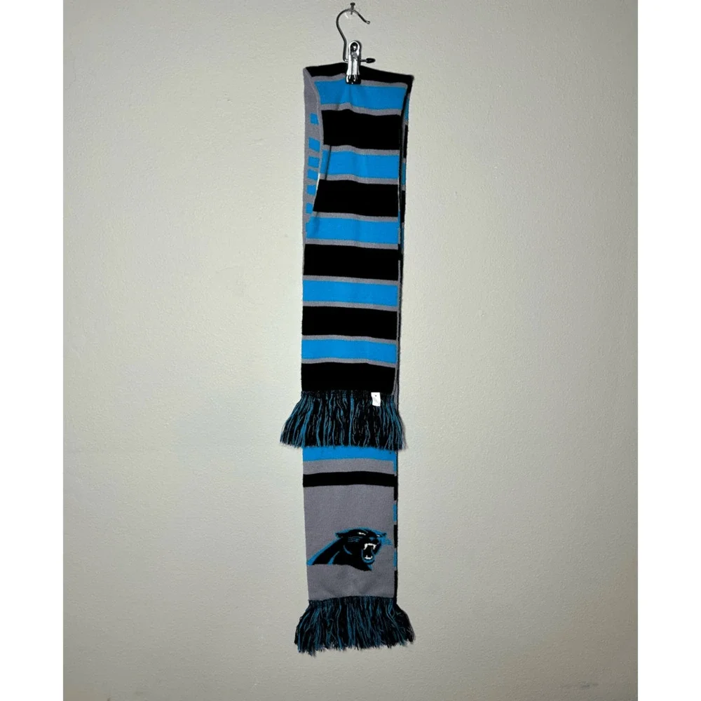 Carolina Panthers NFL Gray, Blue & Black Scarf